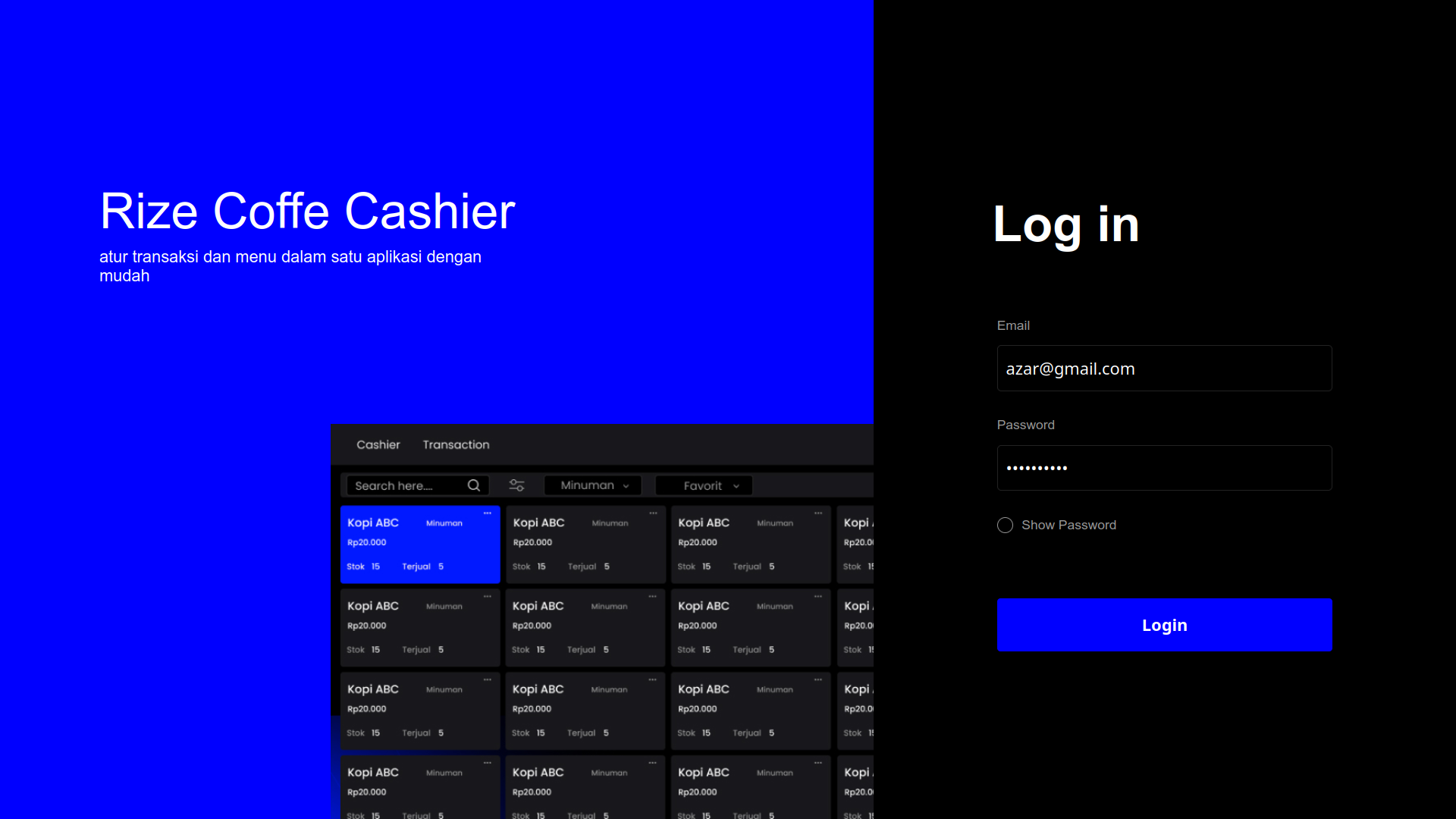 RIZE CAFE CASHIER image 1